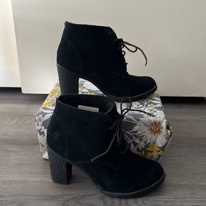 Timberland heeled booties, Size 7.5